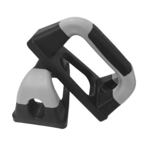 materiał: PP, gumowe wykończenie uchwytu<BR> antypoślizgowe uchwyty<BR> maksymalne obciążenie: ok. 100 kg<BR> kolor czarno-szary<BR> wymiary: 20 x 10,5 x 10,5 cm Uchwyt do pompek Strong Get Spart - Get Spart