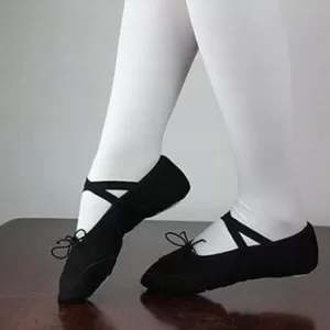 Baletki bawełniane Dance czarne - Get Spart