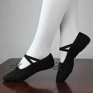 Baletki bawełniane Dance czarne - Get Spart