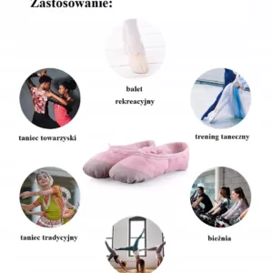 Baletki bawełniane Dance czarne - Get Spart